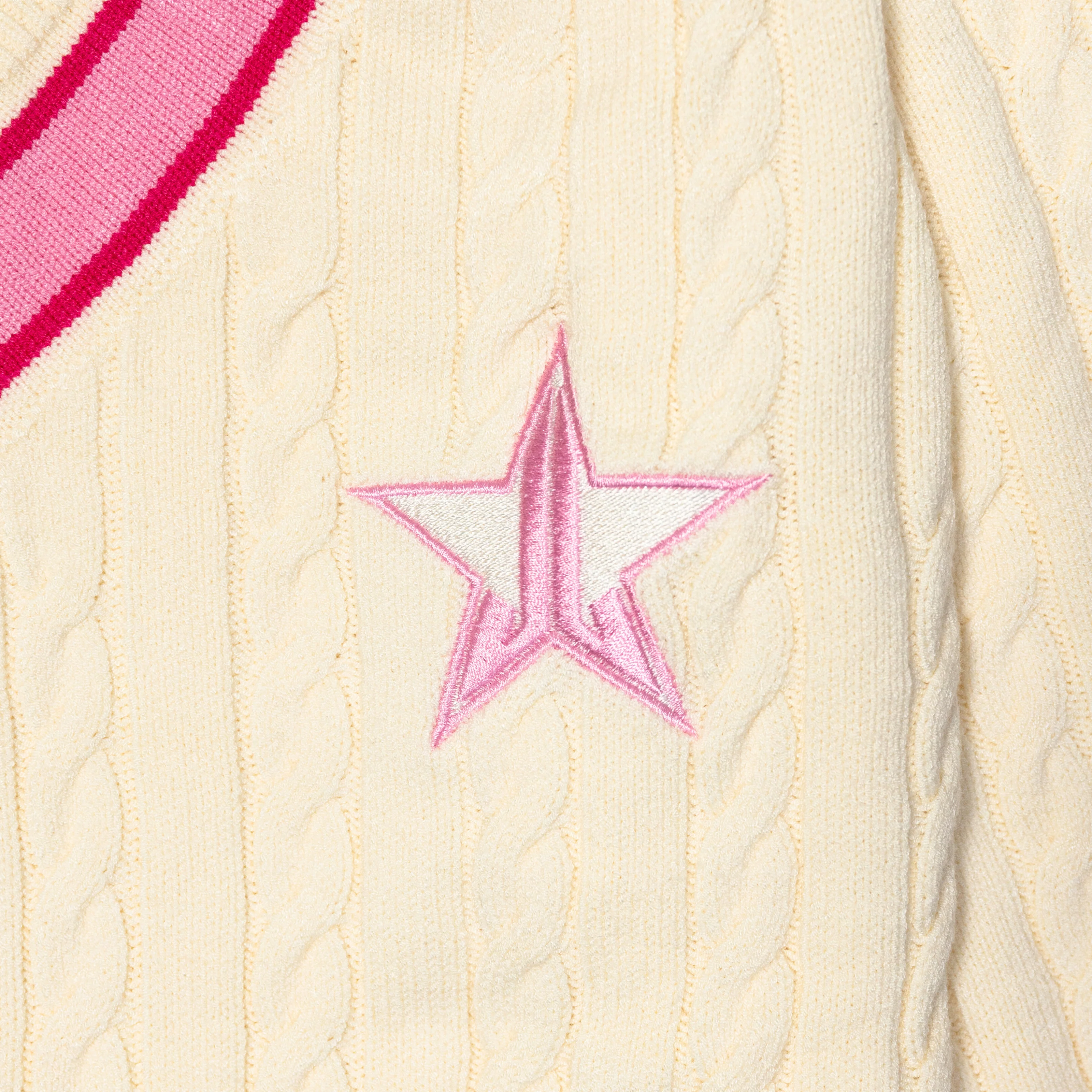 Cream Varsity Sweater - Image 4