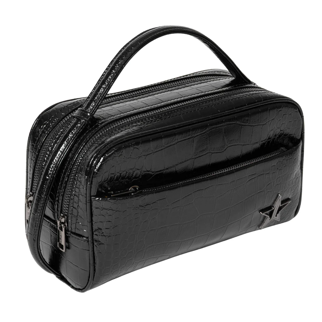 Double Zip Travel Makeup Bag - Image 8